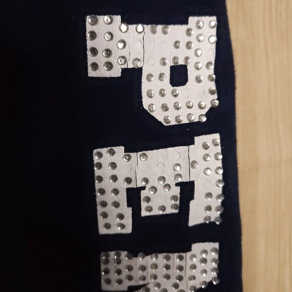 Penn State University Navy Blue Capri Sweatpants By E5 Medium - Picture 6 of 9